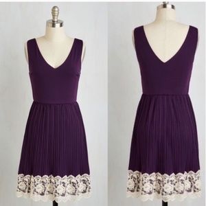Modcloth Personal Essayist Dress in Purple M